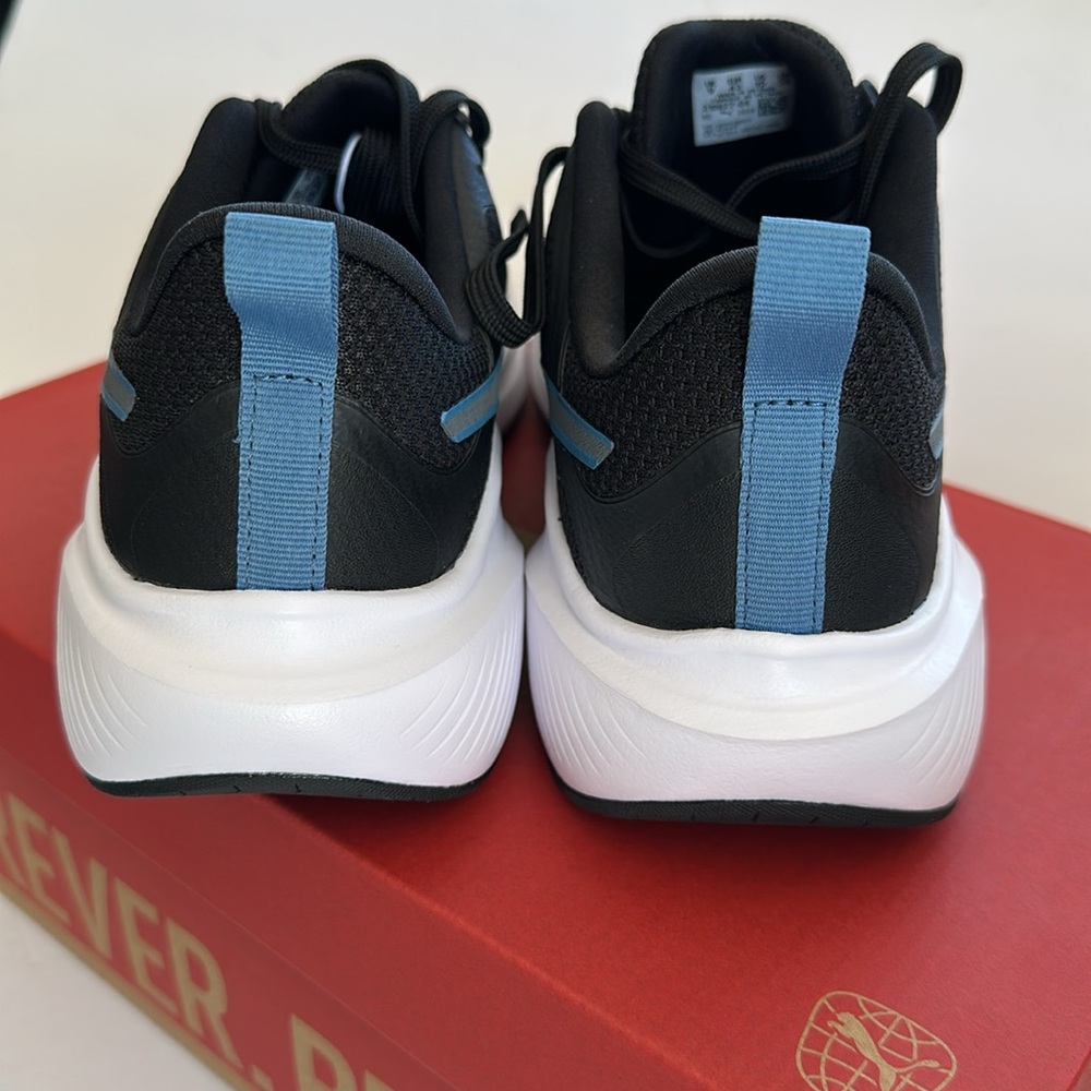 PUMA Men’s Running Sneakers Black and Blue - Picture 9 of 16
